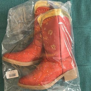 New with tags Disney Jesse red sparkle boots size 13/1